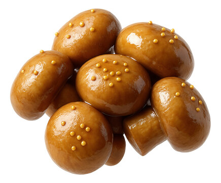 Decorative glass dish of pineapple tidbits in syrup, with syrup reflecting light from above