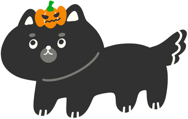 Cute Halloween Dog Character Illustration