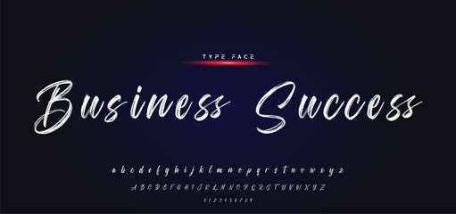 Best Alphabet Painting Paint Brush Beauty Script Logotype Font lettering handwritten