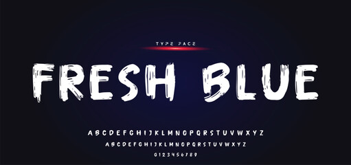 Best Alphabet Painting Paint Brush Beauty Script Logotype Font lettering handwritten