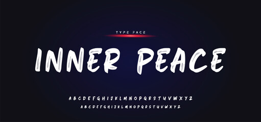 Best Alphabet Painting Paint Brush Beauty Script Logotype Font lettering handwritten