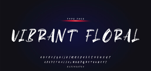 Best Alphabet Painting Paint Brush Beauty Script Logotype Font lettering handwritten