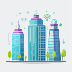 Green Energy Island Concept Sustainable Living with Wind Turbines, Solar Panels, and Electric Car in a Clean Environment Illustration