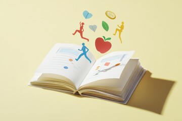 Papercraft Healthy Habits Education Book