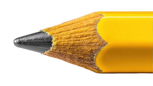 Close Up Yellow Pencil Point