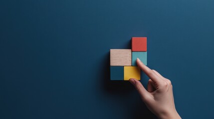 Strategic Colorful Blocks: A Conceptual Image of Problem Solving and Creativity