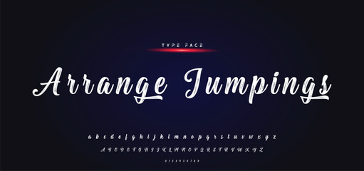 Best Alphabet Painting Paint Brush Beauty Script Logotype Font lettering handwritten