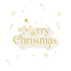 Merry Christmas greeting card vector banner design