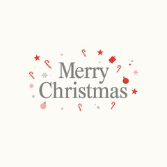 Merry Christmas greeting card vector banner design
