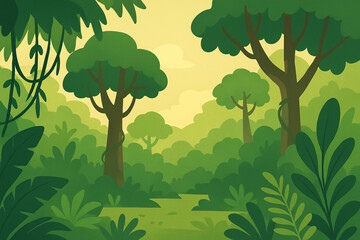 24. Cartoon Forest Background