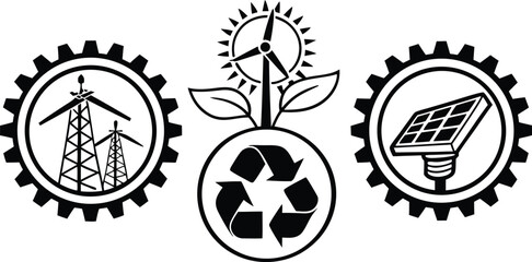 Sustainable energy solutions for a greener future featuring wind, solar, and hydroelectric power