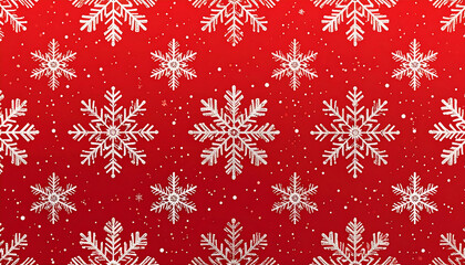 Red snowflake pattern festive background joyful