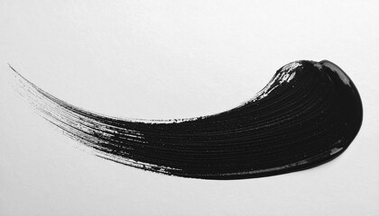 Fototapeta premium A transparent PNG featuring an elegant thin black brush stroke resembling an ink line, perfect for adding a minimalist and artistic touch to digital designs and creative projects