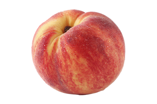 Red and Pink Peach with Glitter Texture on Transparent Background