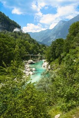 river in the mountains