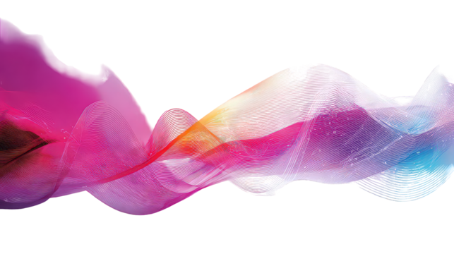 Abstract Colorful Wave Design with Pink Purple and Blue Hues