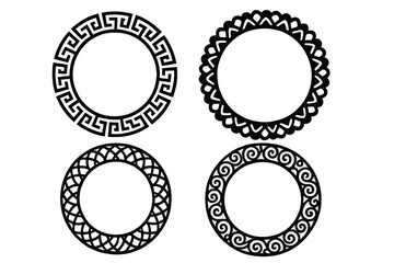 Ringed Circles with Ornate Borders 