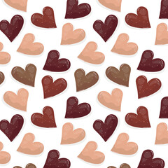 heart, chocolate, food, love, sweet, candy, dessert, pattern, valentine, set, brown, cookie, cookies, seamless, illustration, vector, hearts, biscuit, cake, delicious, pastry, christmas, sugar, design