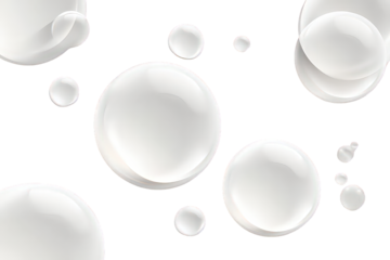 Abstract Background With Many White Circles