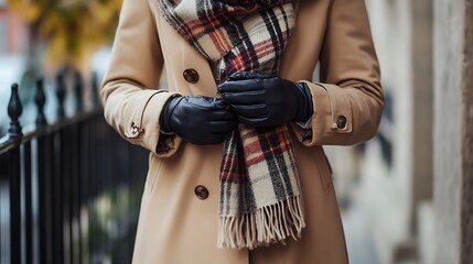 Classic Winter Coat with Chunky Sweater and Jeans – Stylish Cold Weather Outfit