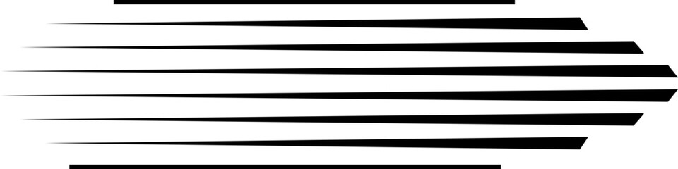 Single speed line black vector icon, fast motion effect element, dynamic streak acceleration graphic shape illustration. Speed action symbol. Superhero sign. Speed improvement chart boost power. © Mr 360 graphic