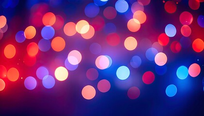 Vibrant bokeh lightscape