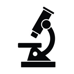 Microscope icon vector laboratory sign