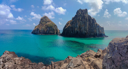 Beautiful and surreal brazilian landscape in island of Fernando de Noronha
