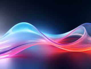 Obraz premium Outstanding Abstract wave modern background with particle