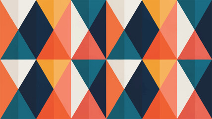 Geometric Diamond Pattern in Warm and Cool Colors diamonds shapes