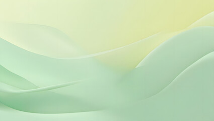 Fototapeta premium Abstract Green and Yellow Flowing Waves Background