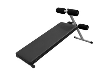 gym exercise bench isolated on white background