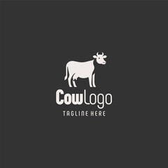 Creative Minimalist Cow Branding Logo