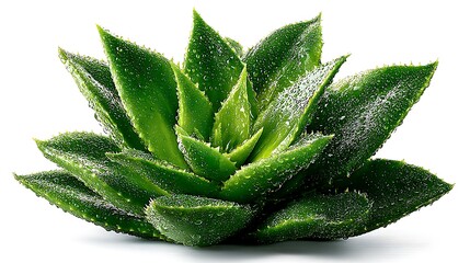 green aloe vera leaves with moisture high resolution picture