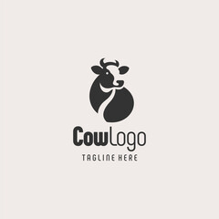Iconic Cow Mark Logo Design
