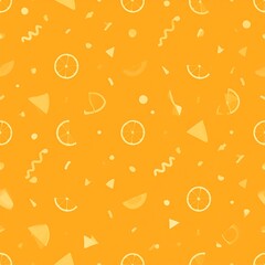 A vibrant, citrus-themed pattern