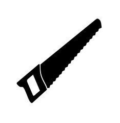 hand saw icon vector on white background