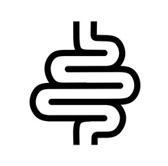 intestine icon vector on white background