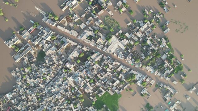flood affected area of punjab pakistan