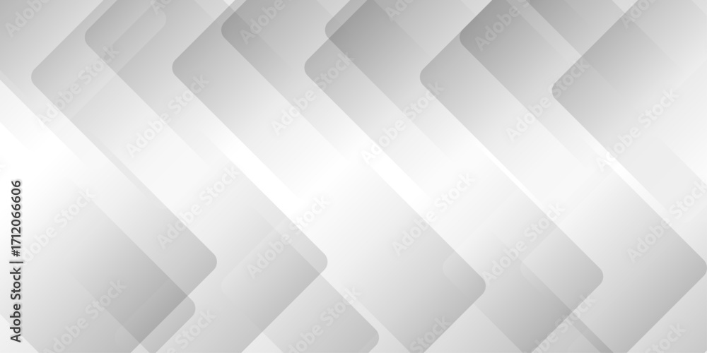 Poster abstract minimal geometric white and gray light background design. white transparent material in tri