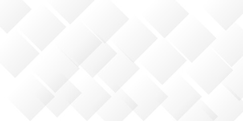 Abstract minimal geometric white and gray light background design. white transparent material in triangle diamond and squares shapes in random geometric pattern.