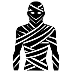 Mummy Silhouette Icon Vector Silhouette