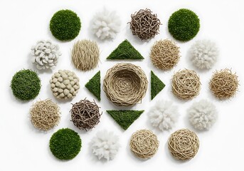 Obraz premium 싱그러운 봄, 자연의 조화로운 배치