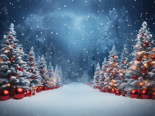 Incredible Close up on beautifully decorated christmas tree