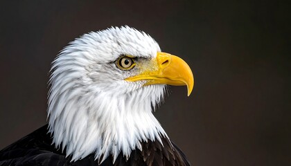 Fototapeta premium Majestic Bald Eagle Portrait - A Symbol of Freedom.