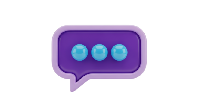 Isolated text message bubble indicates a status of sending and pending response status