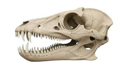 Isolated Dinosaur Fossil Skull, Prehistoric Creature, Paleontology Find, Archeology Discovery