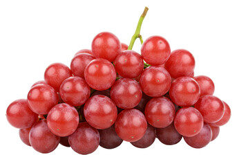 Isolated Bunch of Red Grapes Ready to Eat Fresh and Juicy, Perfect for a Healthy Snack