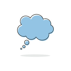 Chat bubble icon logo flat vector design