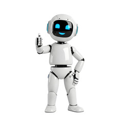 Robot Standing Hands on Hips - AI Confidence, Readiness, Authority, Problem-Solving Posture, Digital Expert